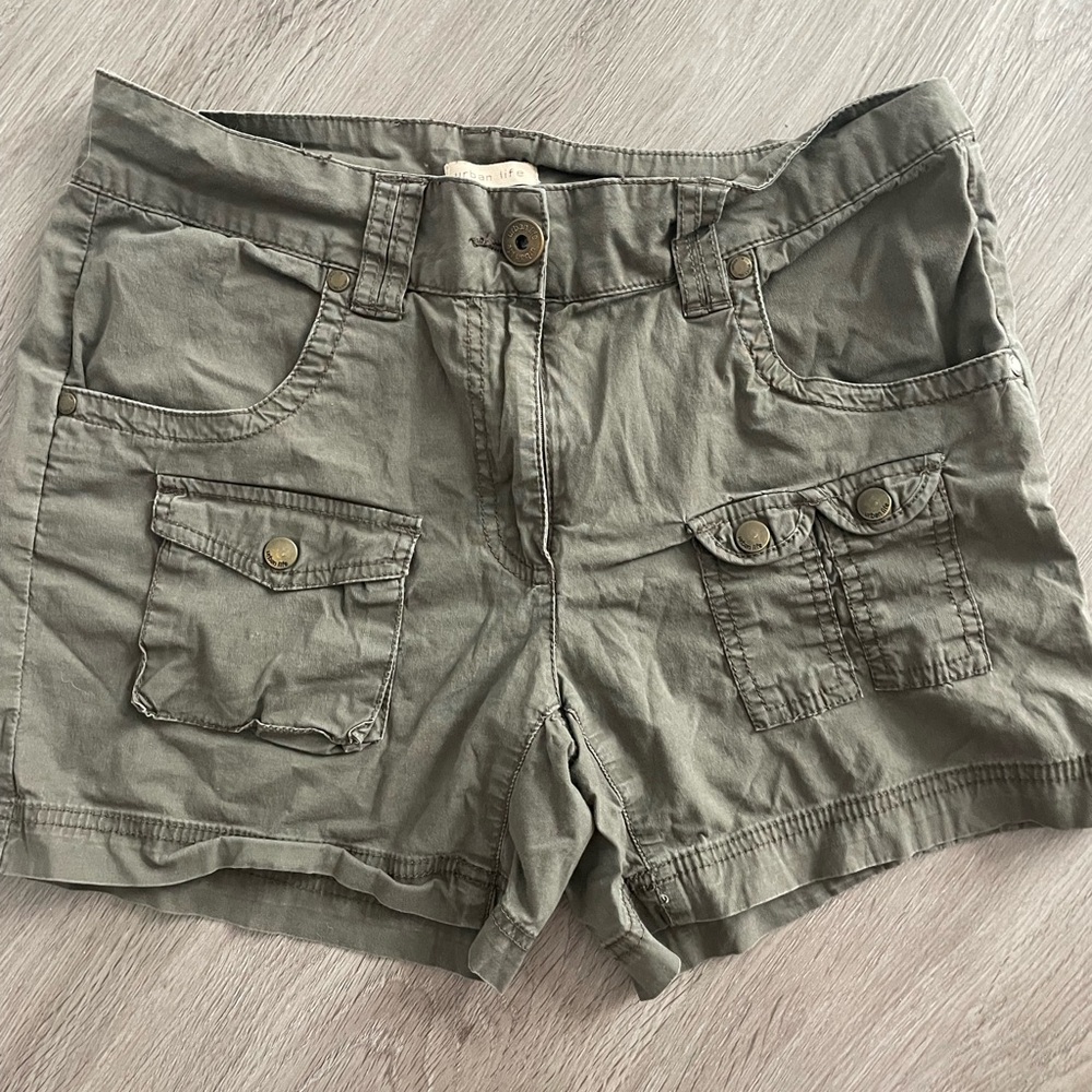 Urban Outfitters Olive Cargo Shorts